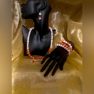 One of a Kind Princess Collection Never Worn Glass Beads  Necklace Set